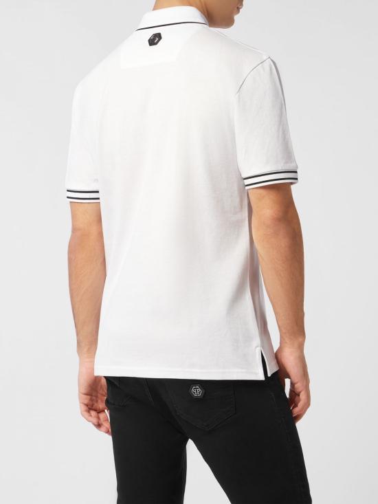25FW 필립 플레인 폴로 티셔츠 FAECMTK8485PTE003N 01OF White - PHILIPP PLEIN