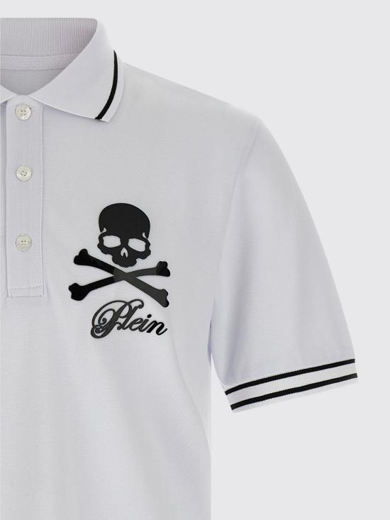 25FW 필립 플레인 폴로 티셔츠 FAECMTK8485PTE003N 01OF White - PHILIPP PLEIN