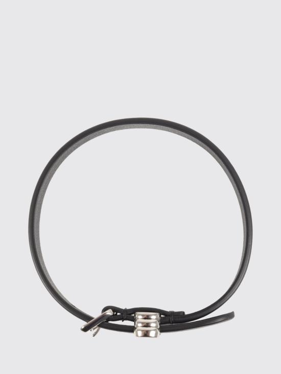 25FW 발렌티노 가라바니 오발레트 레더 브레이슬릿 7Y2J0AH7FXJ 0NO Black - VALENTINO GARAVANI