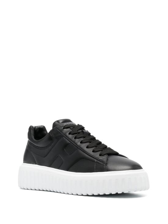  호간 H 스트라이프 스니커즈 HXM6450FC60 LE9B999 BLACK - HOGAN