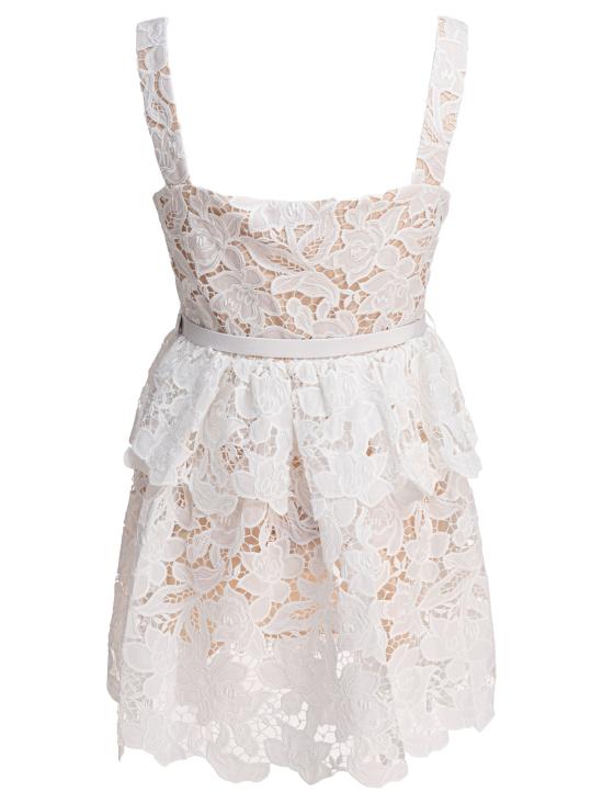 25SS 셀프 포트레이트 미디 원피스 SS25113SC WHITE - SELF PORTRAIT