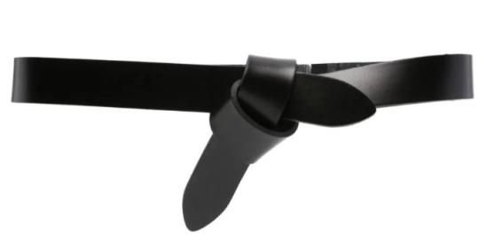 26SS 이자벨마랑 레체 타이 업 레더 벨트 CE011CFA A3B65A01BK BLACK