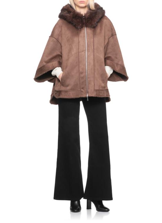 25FW 베타 코라디 케이프 618MONT00042 BROWN - BETTA CORRADI