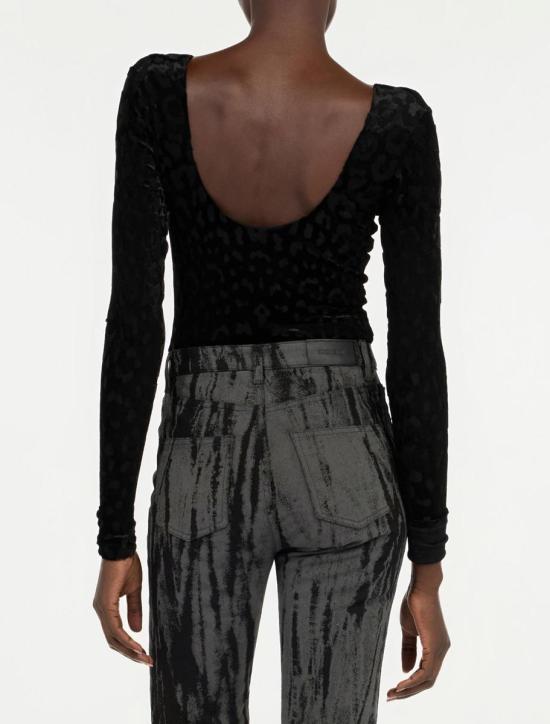 25FW 로베르토 카발리 바디수트 티셔츠 VWT609CJ00305051 Black - ROBERTO CAVALLI