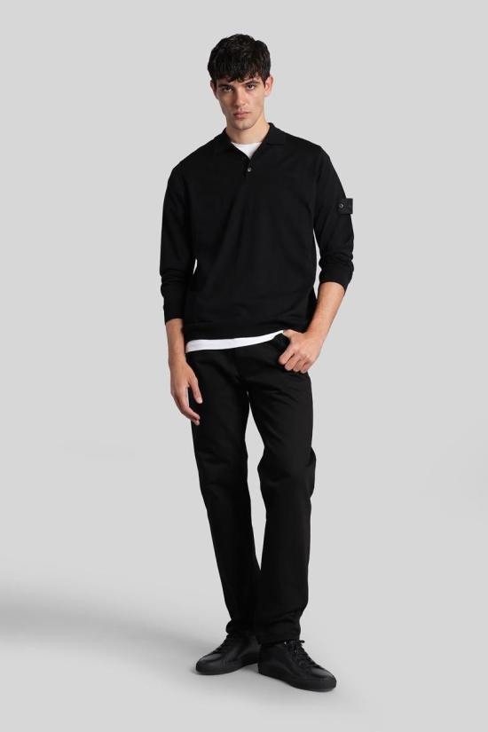 25FW 스톤 아일랜드 긴팔 셔츠 429114 K2S155100076S00FC Black - STONE ISLAND