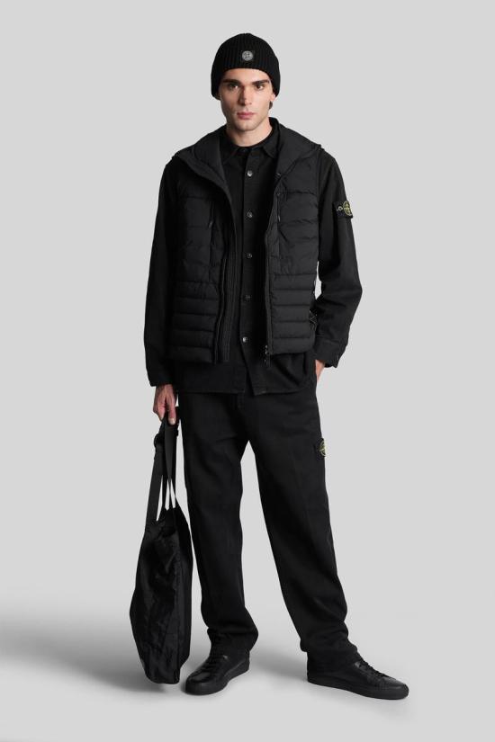 25FW 스톤 아일랜드 긴팔 셔츠 429935 K2S151200025S0184 Black - STONE ISLAND