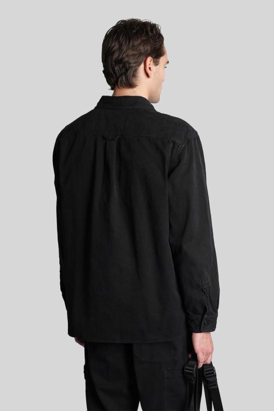 25FW 스톤 아일랜드 긴팔 셔츠 429935 K2S151200025S0184 Black - STONE ISLAND