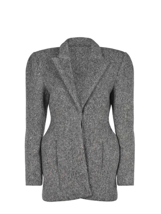 25FW 마그다뷰트림 수트 자켓 214925BLACK WHITE Black