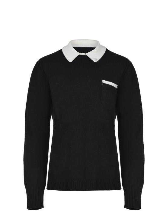 25FW 바니제 셔츠 V54517NERO BURRO Black