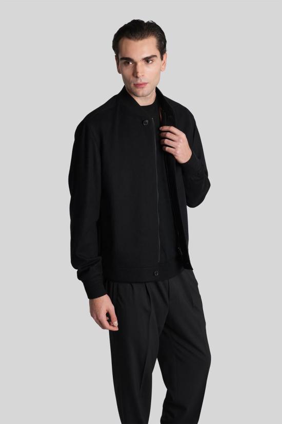 25FW 에르메네질도제냐 스웨터 430312 UGM00A2 110 Black - ERMENEGILDO ZEGNA