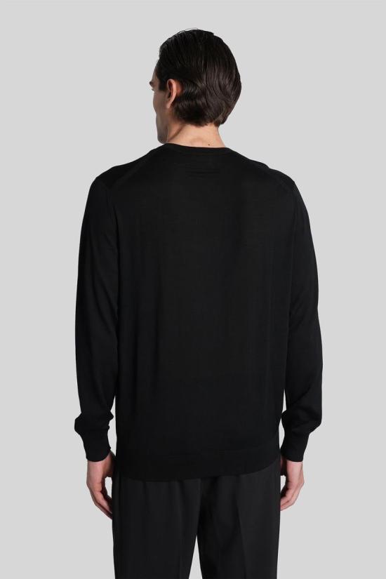 25FW 에르메네질도제냐 스웨터 430312 UGM00A2 110 Black - ERMENEGILDO ZEGNA