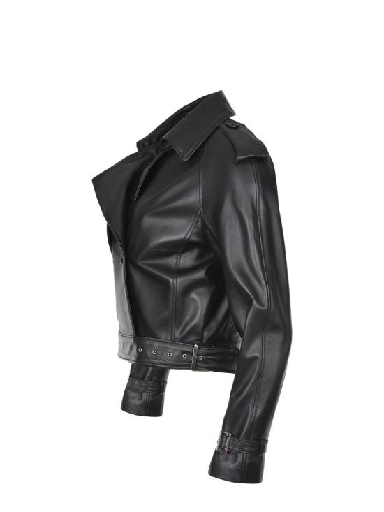 25FW Alessandra Grimoldi 가죽 자켓 SPOLVERINO CORTONERO Black - OTHER BRANDS