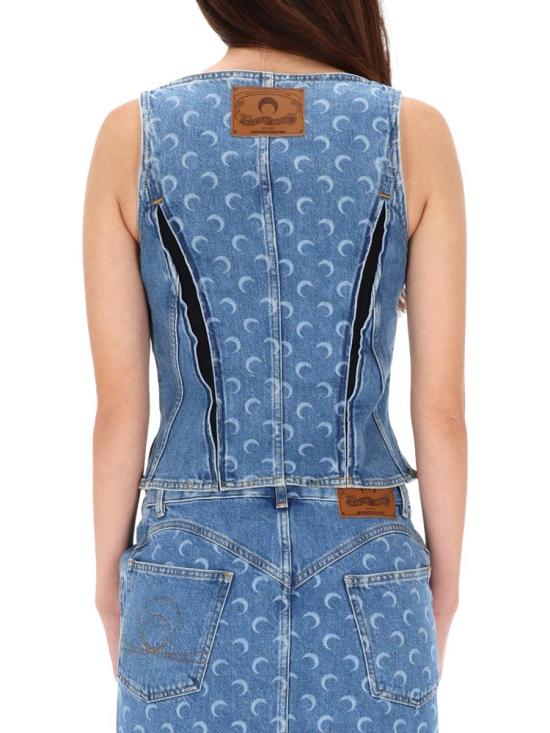 25FW 마린세르 민소매 티셔츠 WTO408B CDEN0002BL05 BLUE - MARINE SERRE