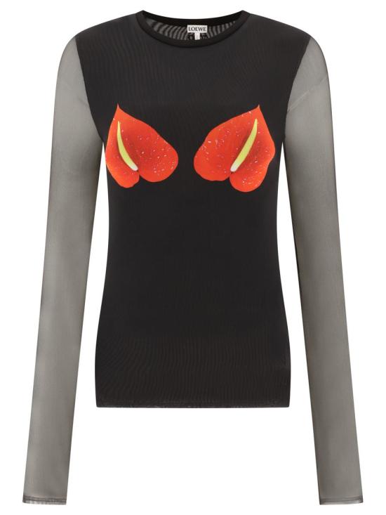 25FW 로에베 긴팔 티셔츠 S540Y23X181107 Black