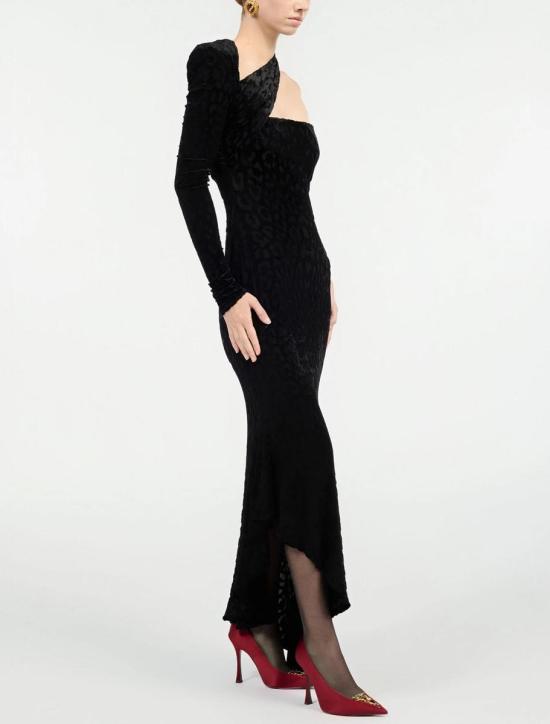 25FW 로베르토 카발리 롱 원피스 VWT125CJ00305051 Black - ROBERTO CAVALLI