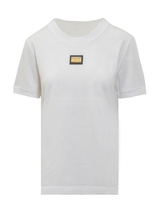 25FW 돌체앤가바나 반팔 티셔츠 F8N08TFU7EQ W0800 WHITE