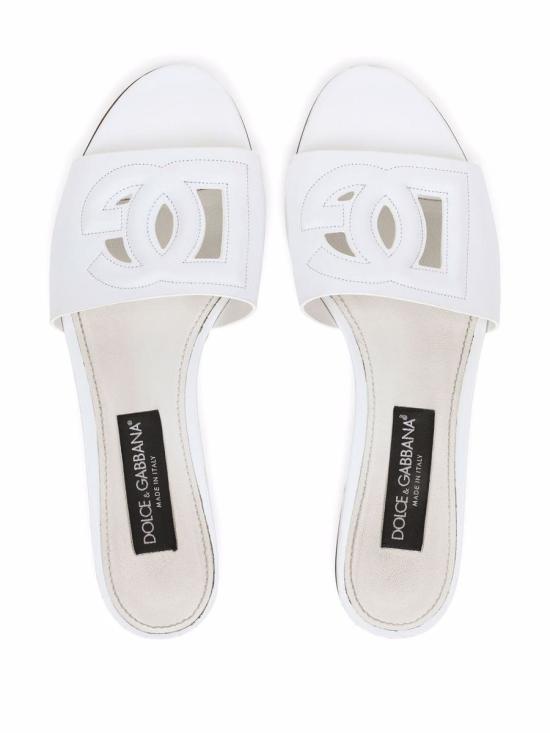  돌체앤가바나 뮬/슬리퍼 CQ0436 AY329 80001 WHITE - DOLCE & GABBANA