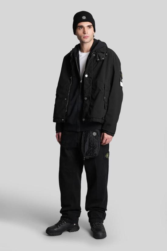 25FW 스톤 아일랜드 후드 티셔츠 430338 K2S156100067S0A20 Black - STONE ISLAND