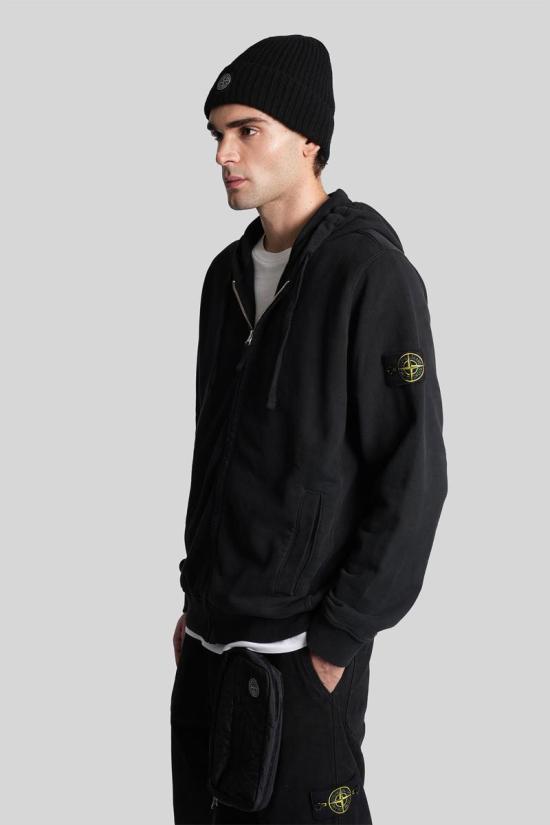 25FW 스톤 아일랜드 후드 티셔츠 430338 K2S156100067S0A20 Black - STONE ISLAND