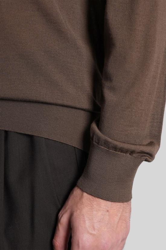 25FW 에르메네질도제냐 스웨터 429157 UGM00A2 110 BROWN - ERMENEGILDO ZEGNA