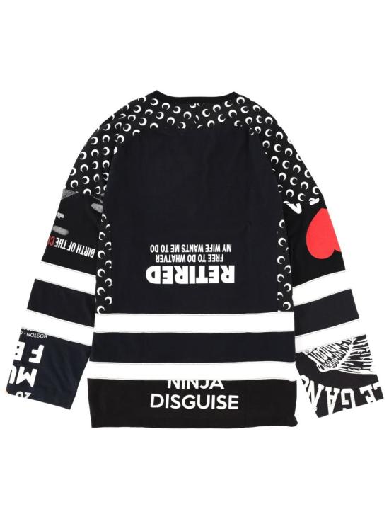 25FW 마린세르 탑 MTT095A UJER0003BK99 Black - MARINE SERRE