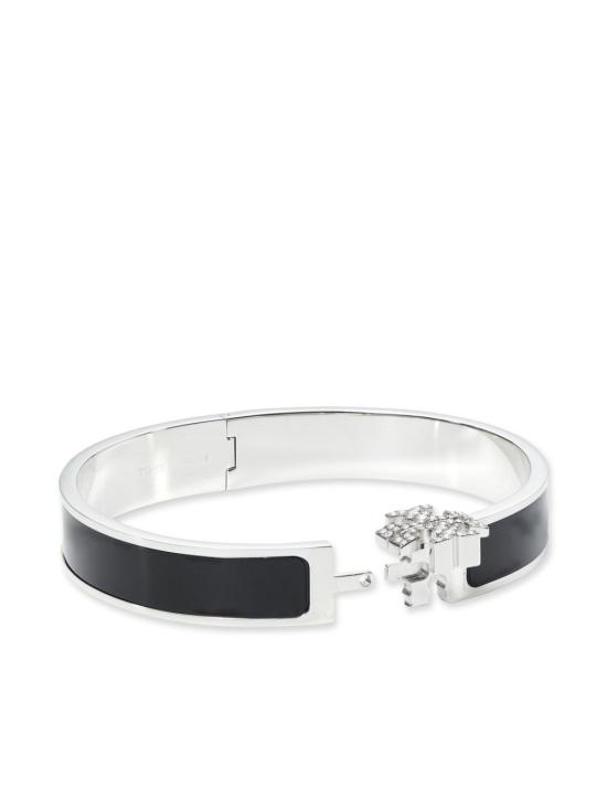 26SS 토리버치 팔찌 176759 001 Tory silver black crystal - TORY BURCH