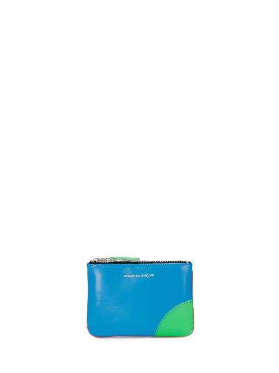25SS 꼼데가르송 클래식 레더 라인 파우치 SA8100SF O BL ORANGE BLUE