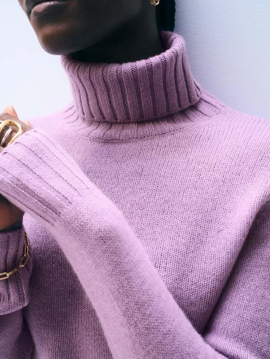  화이트 워렌 터틀넥 화이트 + 워렌 캐시미어 페더웨이트 - WHITE + WARREN