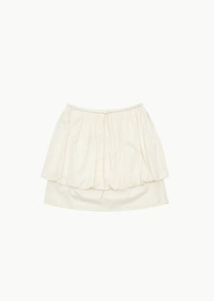  아모멘토 숏 스커트 AM24SSW02SKIVORY DOM