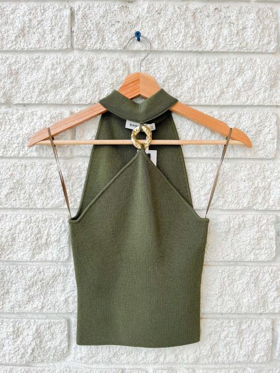  조나단 심카이 민소매 티셔츠 렌렌 홀터 탑 펀