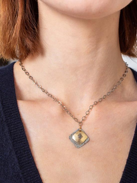  다나 켈린 목걸이/팬던트 골드 앤 실버 목걸이, 골드 비즈 목걸이