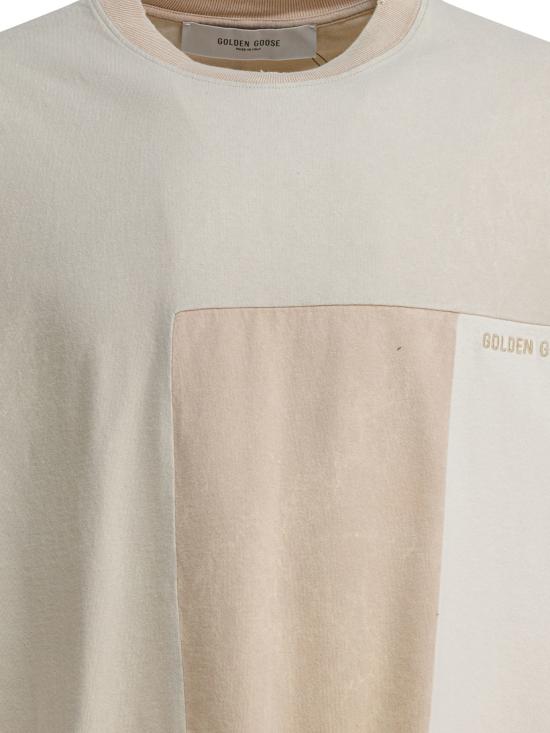 26SS 골든구스 반팔 티셔츠 GMP01535P00236512389 Beige - GOLDEN GOOSE
