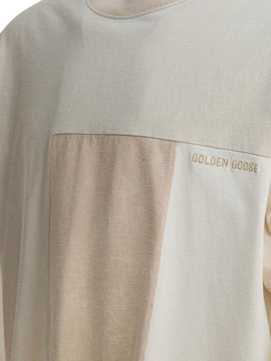 26SS 골든구스 반팔 티셔츠 GMP01535P00236512389 Beige - GOLDEN GOOSE