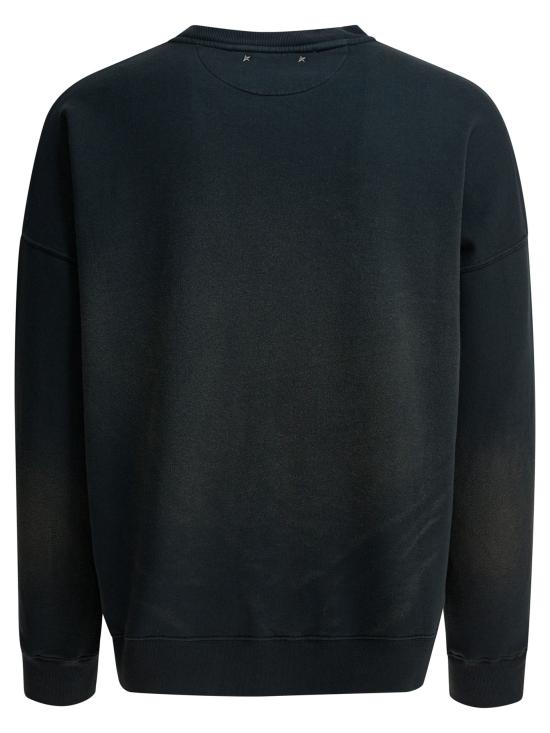 26SS 골든구스 로고 자수 코튼 스웨트셔츠 GUP01938P00214690498 Black - GOLDEN GOOSE