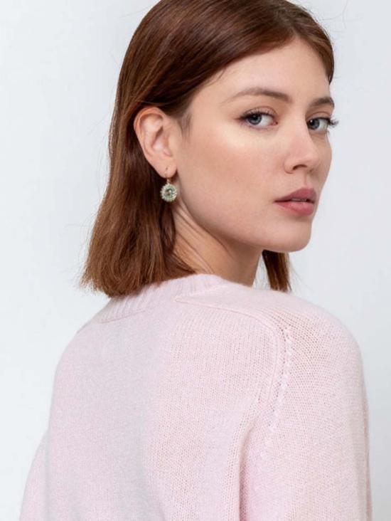  Dana Kellin 이어링 다나 켈린 그린 쿼츠 라운드 드롭 - OTHER BRANDS