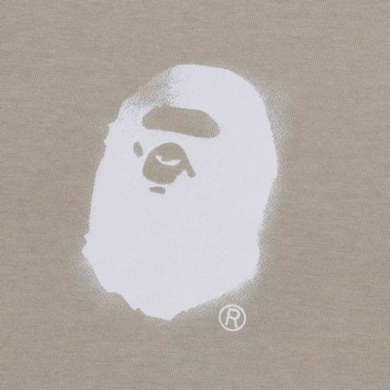  베이프 반팔 티셔츠 001CSL301307MOLD OLIVE DRAB DOM - BAPE