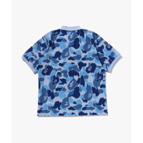  베이프 폴로 티셔츠 001POL301002MBLU BLUE DOM - BAPE