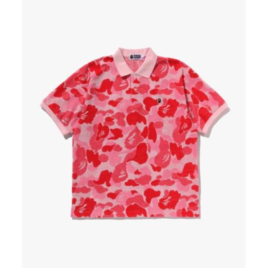  베이프 폴로 티셔츠 001POL301002MPNK PINK DOM