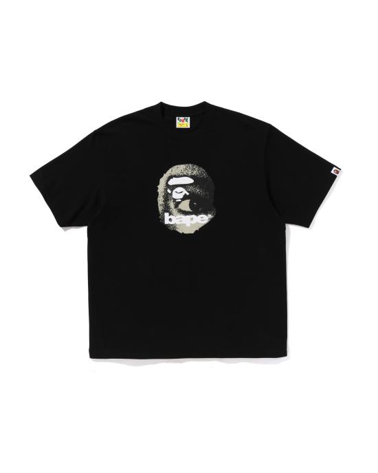  베이프 반팔 티셔츠 001TEL801307MBLK BLACK DOM