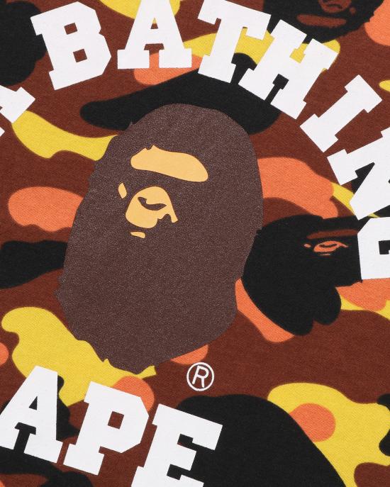  베이프 반팔 티셔츠 001CSL801008MORG ORANGE DOM - BAPE