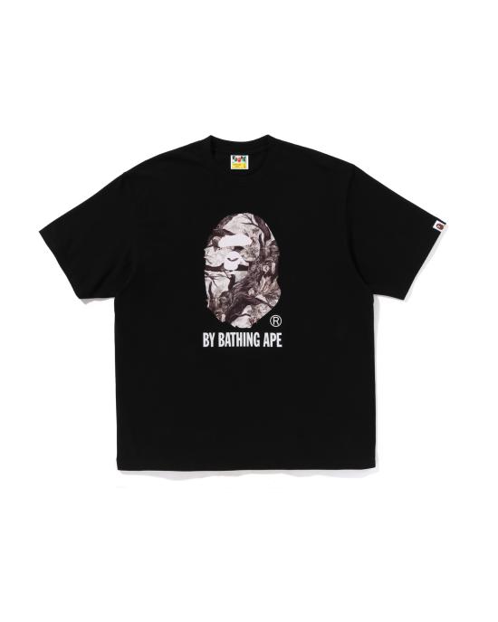  베이프 반팔 티셔츠 001TEL801304BLK BLACK DOM