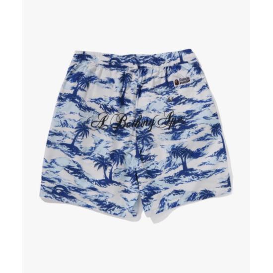  베이프 숏팬츠 001SPL301312MBLU BLUE DOM - BAPE