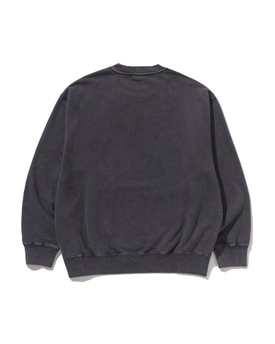 베이프 긴팔 티셔츠 001SWL801308MCHA CHARCOAL DOM - BAPE