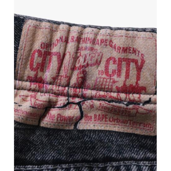  베이프 숏팬츠 001SPL301319MLIG LIGHT INDIGO DOM - BAPE