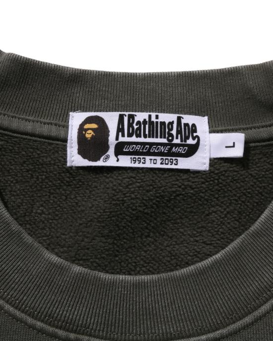  베이프 긴팔 티셔츠 001SWL801308MOLD OLIVEDRAB DOM - BAPE