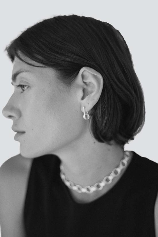  써드 리즌스 이어링 세 번째 이유 실버 섬세한 핀 귀걸이 - THIRD REASONS