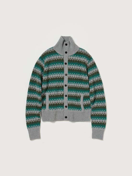 25FW 오라리 가디건 A25AC01EC GRAY GREEN DOM