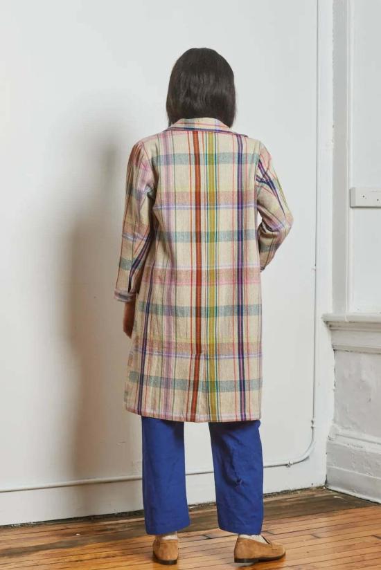  RUJUTA SHETH 트렌치 코트 루주타 셰스 바니 트렌치 쿨피 첵스 트렌치 - OTHER BRANDS