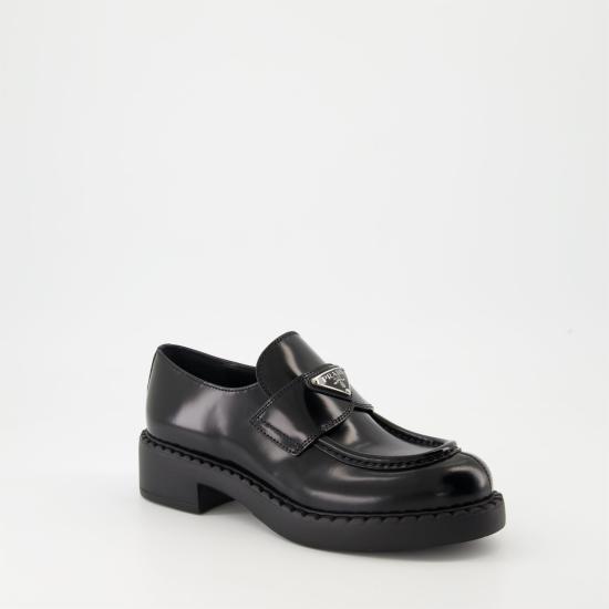 26FW 프라다 초콜릿 브러쉬드 레더 로퍼 1D246M ULS F0002 - PRADA