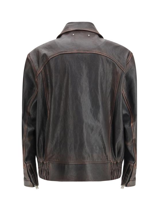 26SS 골든구스 가죽 자켓 GMP02531P002301 40249 BROWN - GOLDEN GOOSE